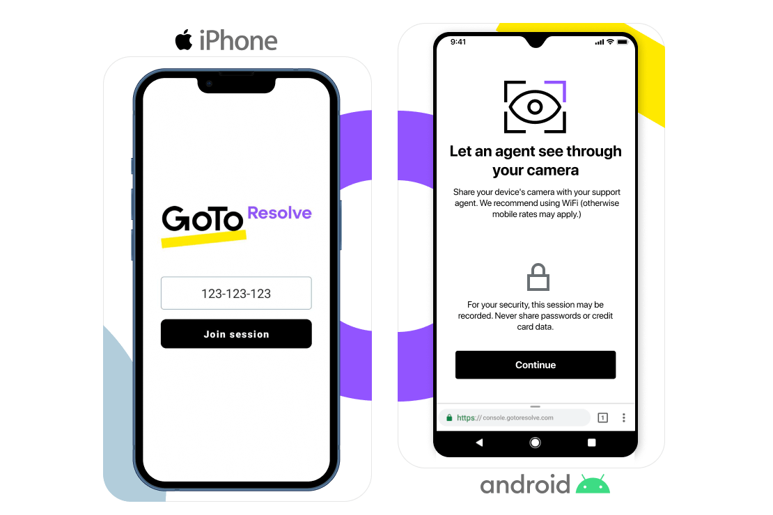 Mobile GoTo Resolve-App für Techniker