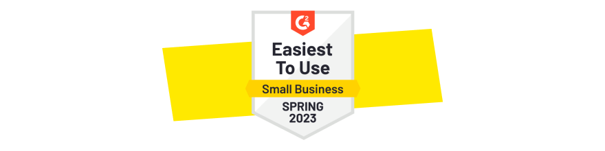 G2 Easiest to Use in Small Business Spring 2023