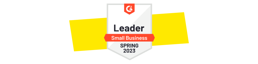 G2 Leader in Small Business Spring 2023
