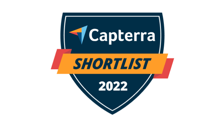 Badge shortlist Capterra 2021