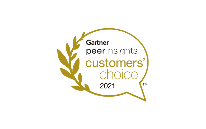 Badge van Gartner Peer Insights Customers' Choice 2021