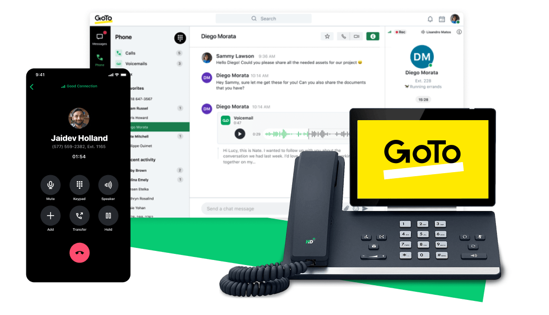 GoTo Connect hat auf allen großen Websites für unabhängige Bewertungen (wie G2, Consumer Affairs, Capterra oder GetVOIP) durchschnittlich mehr als 4,5 Sterne erreicht und ist damit die am meisten empfohlene VoIP-Software in der Branche.
