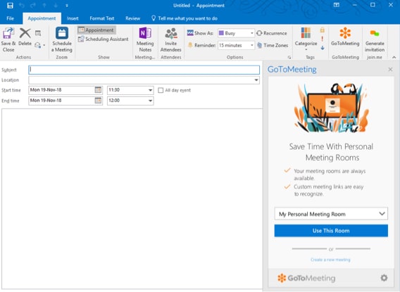 Microsoft Office 365 – GoTo Meeting