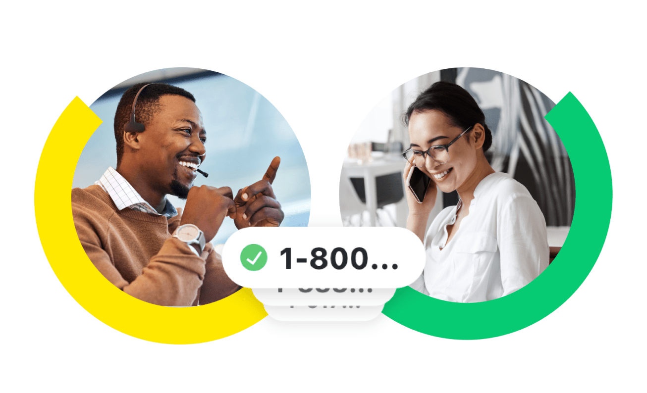 Une démonstration de la page de contacts GoTo Connect qui permet aux employés d’organiser leurs contacts et de contacter facilement leurs collègues et d’autres relations professionnelles depuis leur appareil mobile.