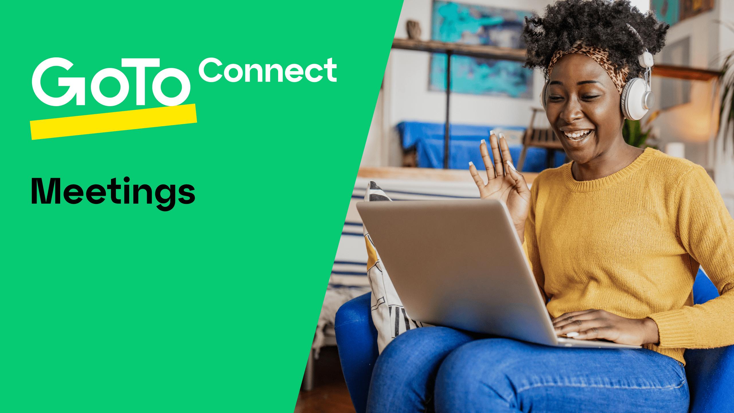 Click to play video titled GoTo Connect's meetings solution.