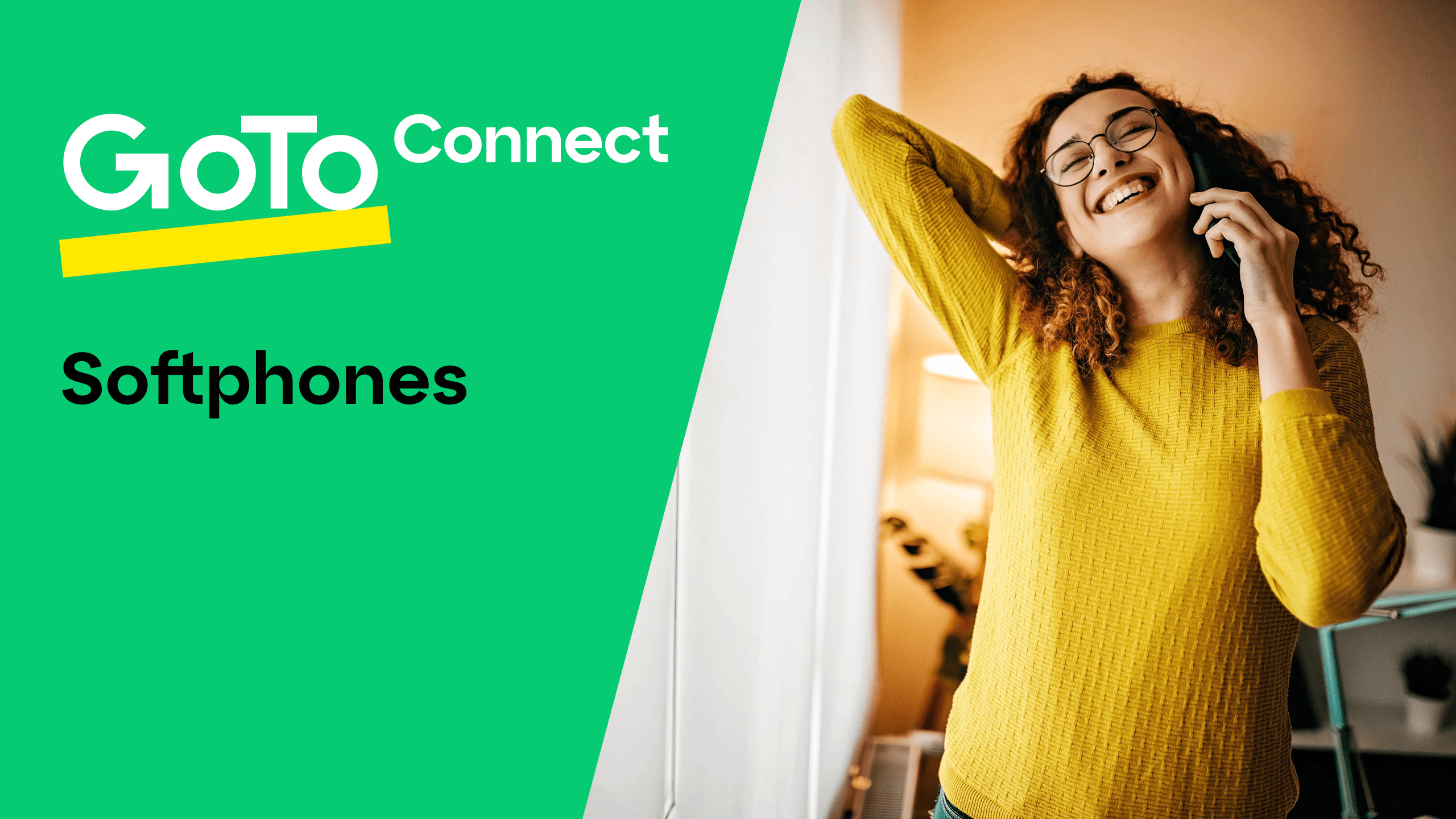 Click to play video titled GoTo Connect’s Softphones Solution.