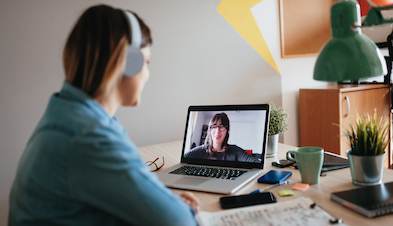 Remote worker video conferencing from home with GoToConnect cloud video conferencing